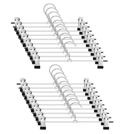 Bukser hengere skjørt hengere med klemmer 20 pakke metall bukse klemme hengere