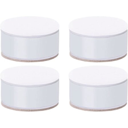 Møbelben, 4 stk. Møbelstøtteben, Selvklebende Kraftige Møbelbein, for Sofaskap Kontor (L60 x H50 mm, hvit)