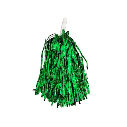 12-pack cheerleading foliopompomeja muovikahvoilla cheerleading-joukkueen hengelle urheiluun, vihreä