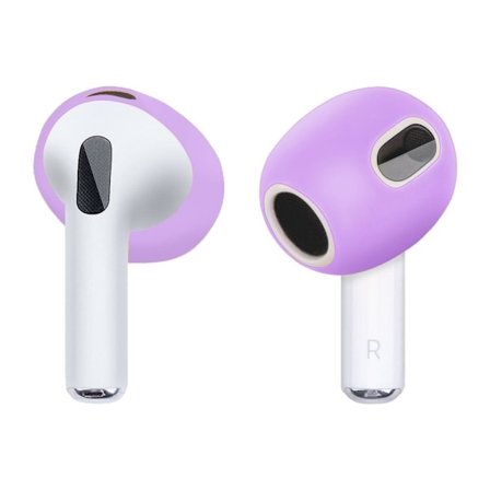1 par AirPods 3 silikonskydd - Ljuslila