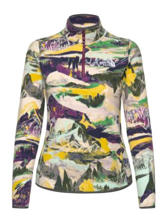 W 100 Glacier Printed 1/4 Zip - Eu Patterned The North Face