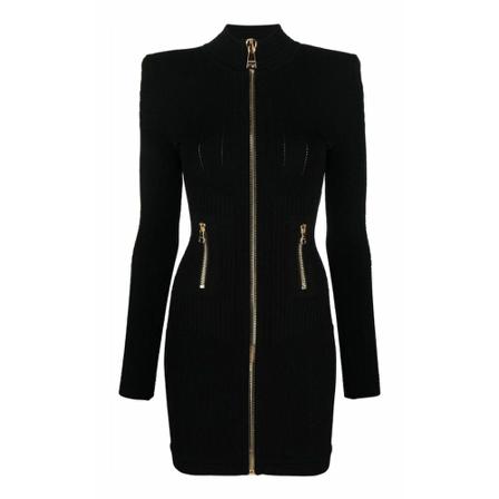 Balmain, Short Dresses Zwart, Dames, Maat:M