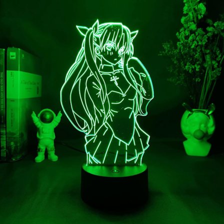 3D-lampa Anime Fate Stay Night Nattlampa för barns rum Dekoration Födelsedagspresent Manga Fate Stay Night Lampa