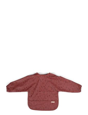 Bib W. Sleeves - Fall Flowers Home Meal Time Bibs Long Sleeve Bib Monivärinen/Kuvioitu Filibabba