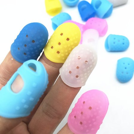 5 st - Gitarrfingerskydd - Vit - Transparent - S