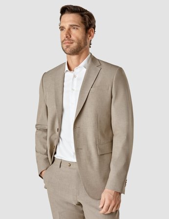 Shaping New Tomorrow - Essential Blazer - Beige Melange - Slim Fit - Herre - Størrelse S