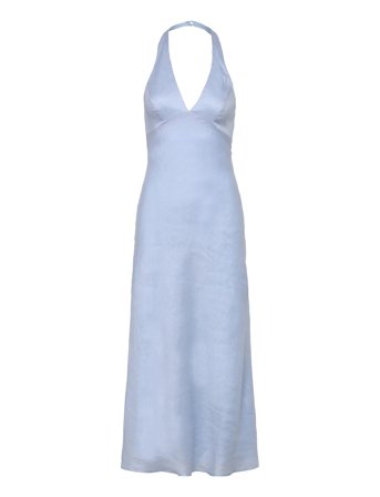 Bardot | Paola Halter Linen Midi Dress | 34