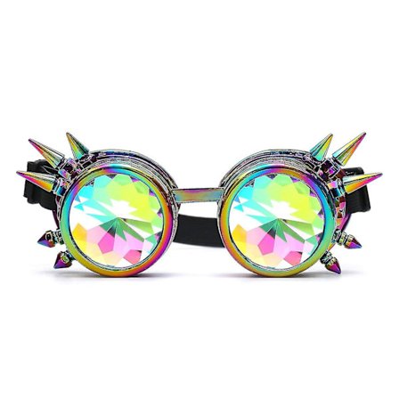Solglasögon Gotiska Steampunk Solglasögon Kvinnor Män Nitar Kalejdoskop