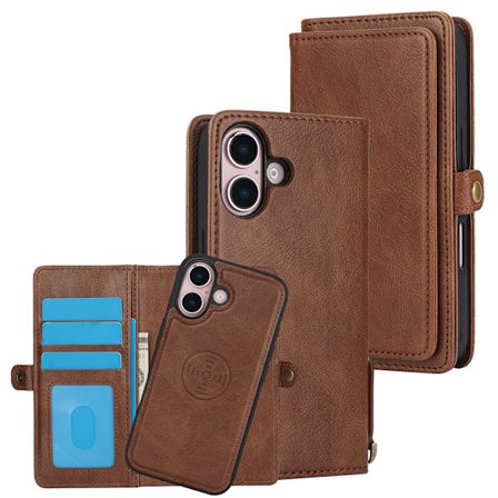 iPhone 17 Exklusivt Plånboksfodral med Magnetlås & Kortfack