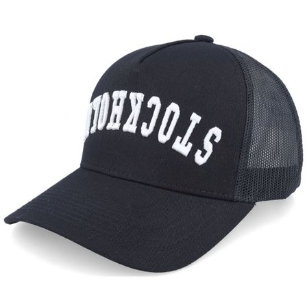 Iconic - Svart trucker Keps - Stockholm Upside Down 3d Black A-frame Trucker @ Hatstore