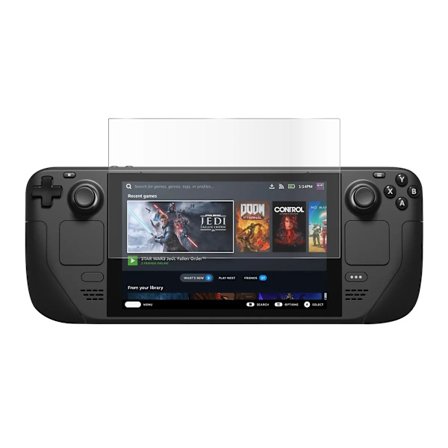 Skærmbeskyttelsesfilm af hærdet glas, anti-splint og anti-bue dækning, til Steam Deck 10 stk.