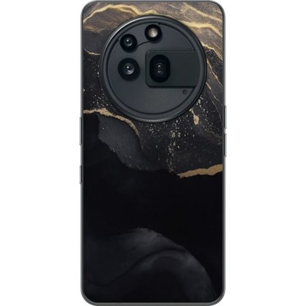 Yhteensopiva Puhelinkuori Nothing Phone (3a) Pro Musta kulta abstrakti