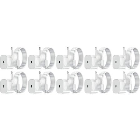 Snabb Laddare Kompatibel med iPhone - Strömadapter - 20W USB-C - Snabbladdare Vit 1: