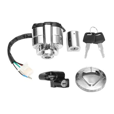 Tændingslås Nøgle Sæt Tilbehør Kompatibel med Honda Shadow Vlx VT 400 600