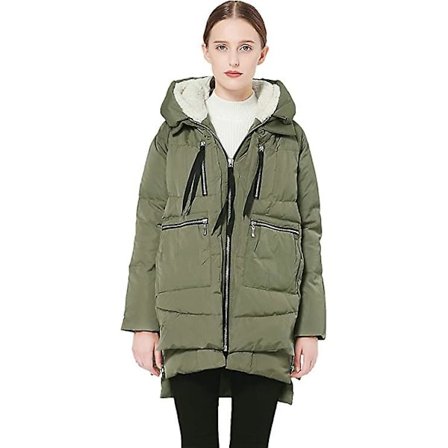 Tykk dunjakke for kvinner Varm vinterdunjakke