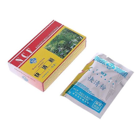 5-pack Akvarium Vattenrenare Pulver Bakteriedödande Medel Få Kristallklart Vatten