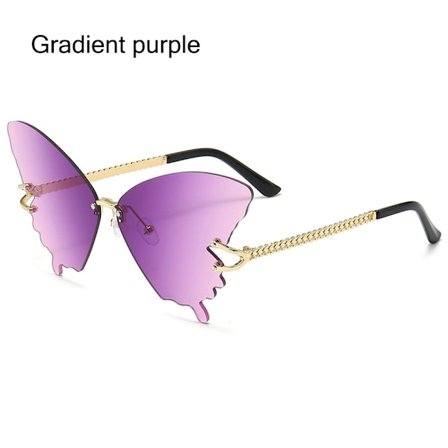 Butterfly Solglasögon Gradient Solglasögon GRADIENT LILA