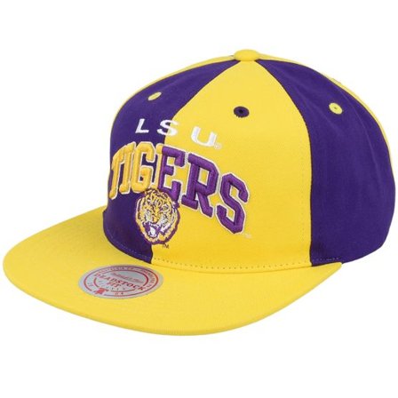 Mitchell & Ness - College Gul snapback Keps - Louisiana State Tigers Pinwheel Of Fortune Yellow/Purple Snapback @ Hatstore