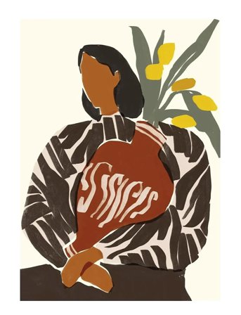 Poster & Frame Sacrée Frangine - Le Grand Vase - Brown - 70X100CM