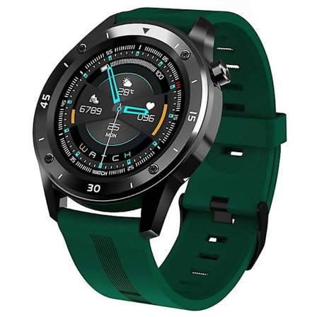 Smart Armband Hjärtfrekvens Blodtryck Sömnövervakning Stegräknare Silikon 1,3-tums Klocka