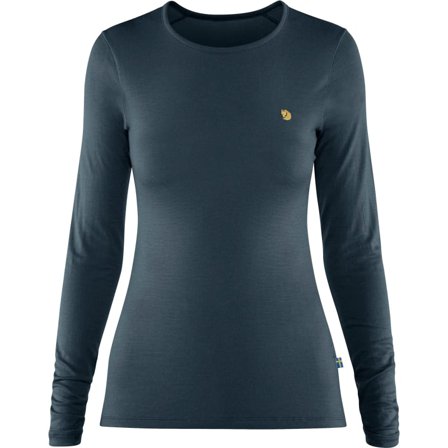 Fjällräven Women's Bergtagen Thinwool Ls Women base layer tops Blue M