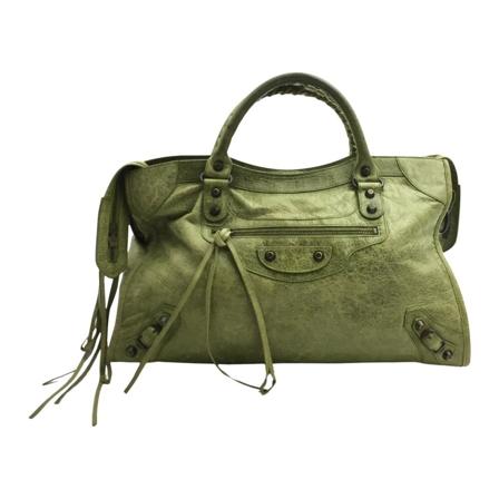 Balenciaga Vintage Pre-owned Handbags Grøn, Dame Vintage Tasker, Størrelse: ONE Size