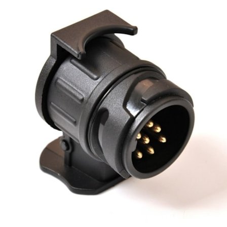 13-polig till 7-polig släpvagnsadapter för europeisk standardkontakt dragkrok lastbil husvagn uttag elektrisk kontakt