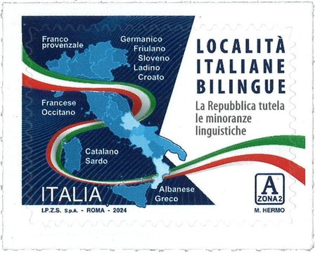 Italien - Beskyttelse af sproglige mindretal - Postfrisk frimærke