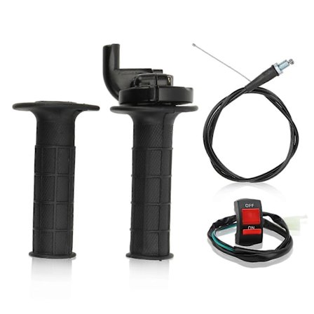 7/8in Twist Gashåndtag med Kabel Kill On Off Kontakt til 50cc 125cc 110cc 150cc 250cc Mini Bike ATV