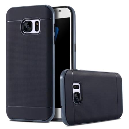 Nano-hybrid Shockproof Skal Till Samsung Galazy S7 Edge Orginal Marinblå