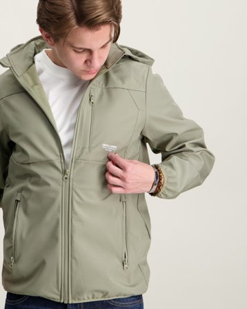Jack & Jones JJETHEO SOFTSHELL JACKET Grøn Jakker Dreng - Kids Brand Store