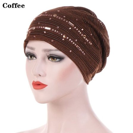 Turban Inre Hijab Kepsar KAFFE coffee