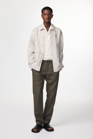 NN.07 Theo 1454 Trouser Male Green Linen