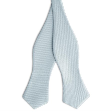 Arctic Blue Self-Tie Grosgrain Diamond Tip Bow Tie for Men - Self-tie bow ties