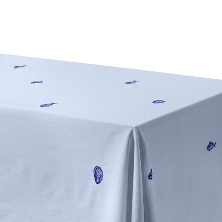 Midnatt Josefin La Mer duk 330×145 cm, blå