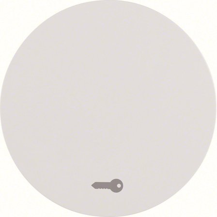 Hager 16202059 Vippearm for R.1 og R.3, hvit Enkel vippe, symbol «nøkkel/dør», Strømbrytere & vegguttak