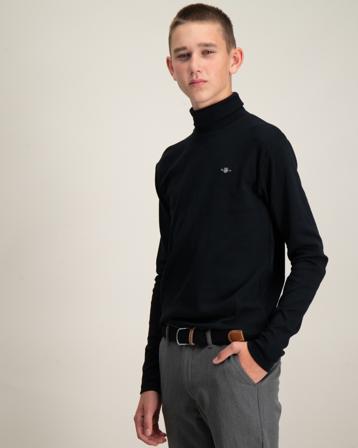 GANT SHIELD LS TURTLE NECK Schwarz T-Shirts Jungen - Kidsbrandstore