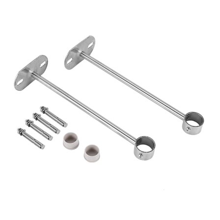 Takmontert Brakett, Rørbrakett, 25 mm Dia, Stanghevarstøtteholder Rørflens Sokkel 2 stk (250