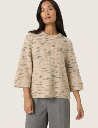 Soaked in Luxury Slliora Pullover - Beige - M