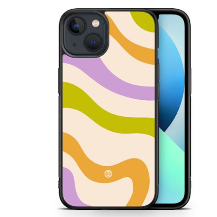 Bjornberry Skal iPhone 13 Mini - Grön/orange 70-tal