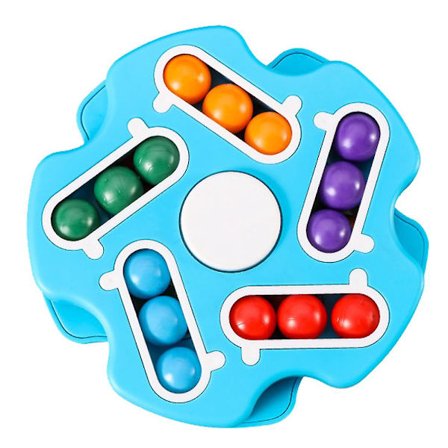 Roterende Magic Bean Cube Spinner, dobbelt Flip Håndholdt Puslespil Cube Legetøj