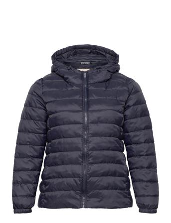 Cartahoe Quilted Hood Jacket Otw Fodrad Jacka Blå ONLY Carmakoma