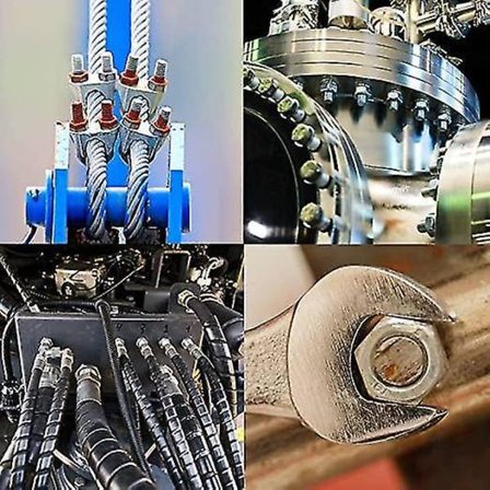 315 kpl Lukkopähkinät Ruostumaton Teräs Lukkopähkinä Kuusiokoloinen Pähkinäsetti 7 Kokoa
