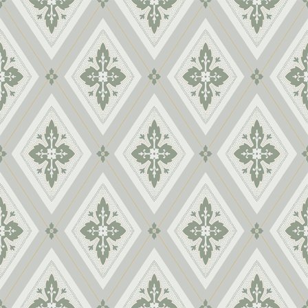 Duro Tapetprov, Astrid 692-06P Flora, Grön, L, , Färg & tapeter