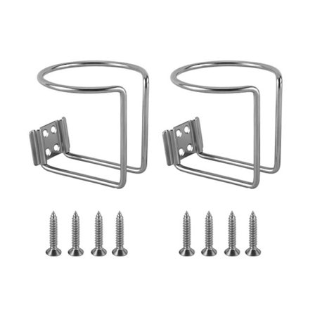 Rustfrit Stål Kopholder Drikkevare Kop Opbevaringsstativ til Marine Båd-Yacht Kajak-Trailer Hardware Tilbehør 2 stk