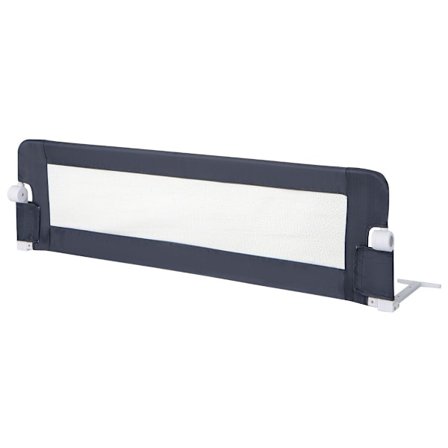 Sammenklappelig sengehest med justerbare & et-klik foldestropper sengebeskytter 150 x 42 cm grå