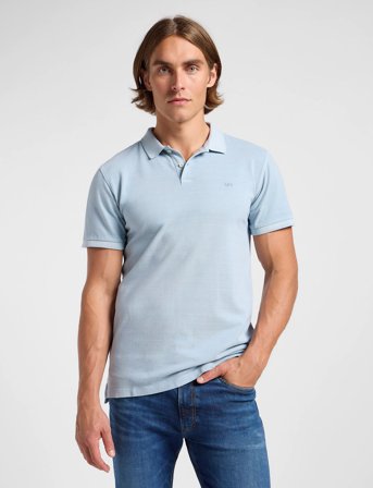 Lee Jeans Garment Dye Polo - Grey - S