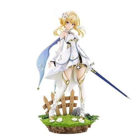 Genshin Impact Lumine Aether Anime Figur Figur Action Figur 27cm Pvc Statue Legetøj Samleobjekt Model Dekoration Julegave