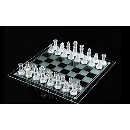 (Transparent/Frosted) Glasskaksæt, 32 brikker, 25 cm