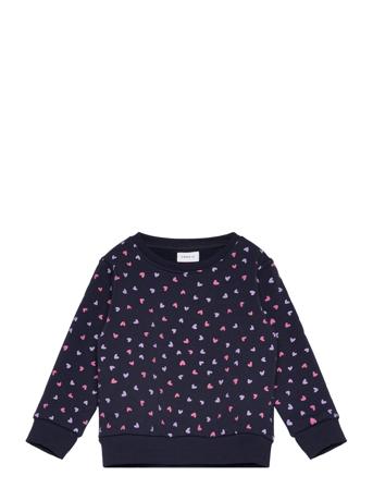 Nmfdavina Ls Sweat Fleece Bru Noos Tops Sweat-shirts & Hoodies Sweat-shirts Navy Name It